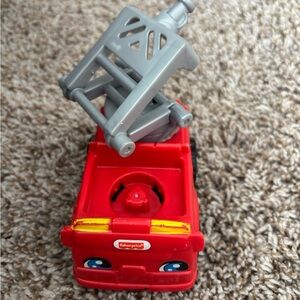 Fisher-Price Red and Gray Toy Fire Truck